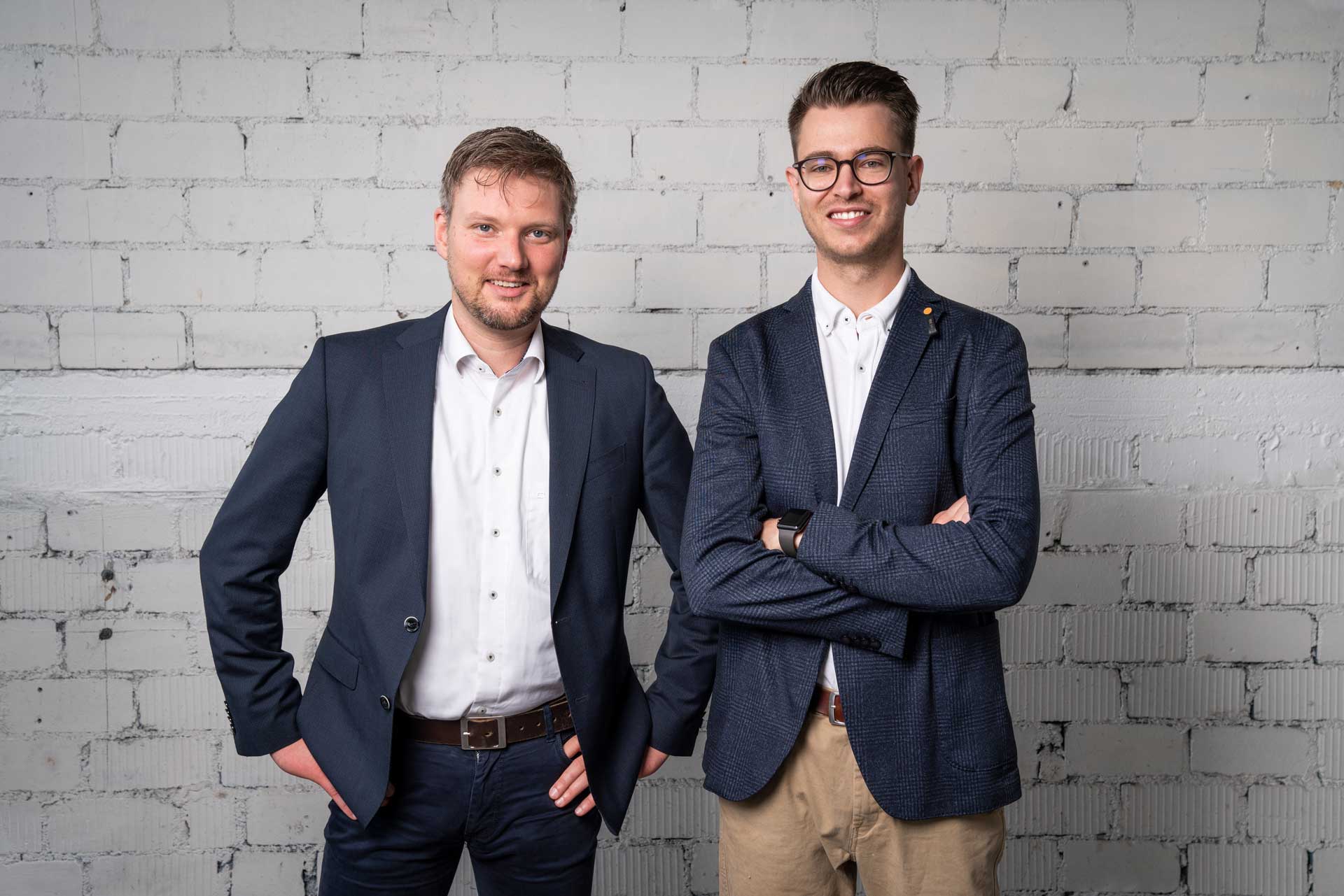 v.l.n.r. Sebastian Dilger (Geschäftsführer), Christopher Siegel (Lead Developer)